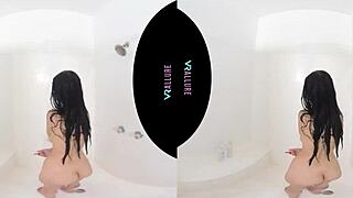 Vrallure Jade Baker Masturbates In Bath With Petite Latina Tits