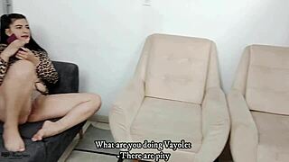 Amateur lesbian couple explores intimacy with one another
