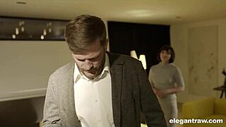 Horny secretary performs anal on her boss at the office