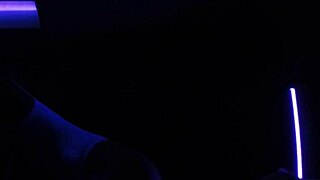 Carrie B Explores Blacklight Sex in Unique Scene