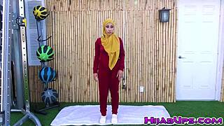 kira perez gets steamy with trainer nicky rebel during workout