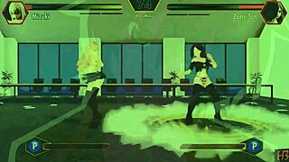 Horny Gaming Hentai Fighter Action!