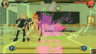 Horny Gaming Hentai Fighter Action!