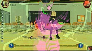 Horny Gaming Hentai Fighter Action!