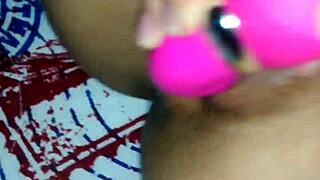 New Toy Explores Her Rich Pussy in Passionate Couple Play!