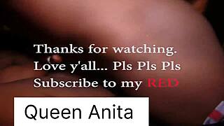 Young Ebony Squirts During Bent Over Blowjob