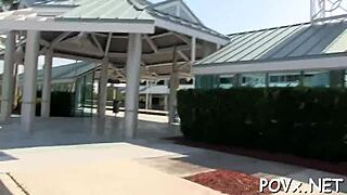 Can you believe this teen got bent over for a hardcore POV doggystyle pounding? Unbelievable!