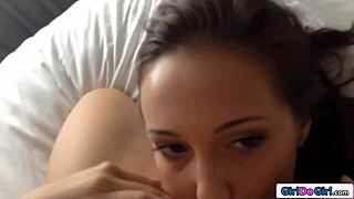 There is lesbian sex between MILF and teen girl