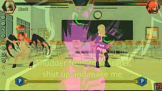 Horny Gaming Hentai Fighter Action!