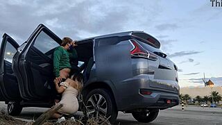 Risky Anal Sex in Mall Parking Lot with Pinay Lovers