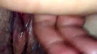 Hey, watch this peruvian amateur squirting wildly during pov fingering 😈