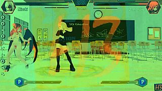 Horny Gaming Hentai Fighter Action!