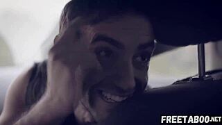 hey, cute hitchhiker got double penetrated for a ride! full movie on freetaboo net.