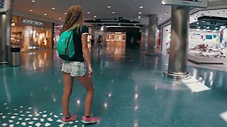 I'm seeing this real casual blowjob from Sasha Bikeyeva and her couple in the fitting room.