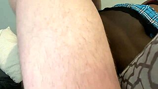 sexy shemale gets interracial anal creampie from big black cock, breeding her tight ebony ass