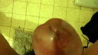 can you believe this ladyboy cums without hands?