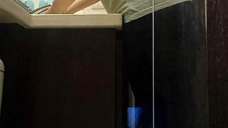 spying on my hot colombian neighbor in the bathroom 😍