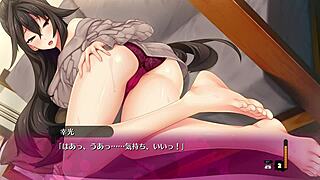 In this hentai game, enjoy a bukkake scene with anime characters.