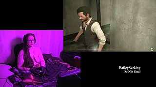 Naked brunette with big pierced tits exposed