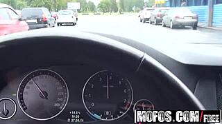 Stranded teen taissia shanti gets ride in car