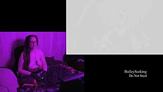 Naked brunette with big pierced tits exposed