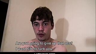 hot latino twink esteban gets paid to fuck bareback pov