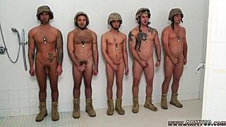 hot military troops share intimate moments in galleries