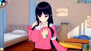 Kaguya's Big Tits Rubbed In Touhou Anime