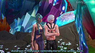 Astarion Fingers Horny Tav Before Cumming Inside in Sims 4 3D Animation