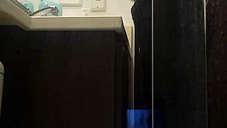 spying on my hot colombian neighbor in the bathroom 😍