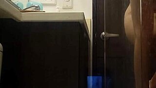 spying on my hot colombian neighbor in the bathroom 😍
