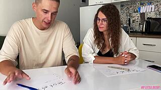 damn, fucked my sexy teacher for huge facial!