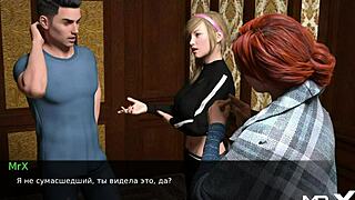 Maid teases with her tits and pussy in anime hentai style