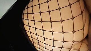 hot teen with tight pink pussy and anal plug bent over for hardcore fucking