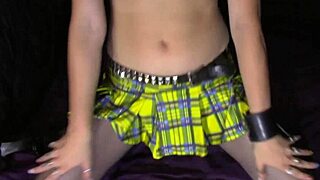 Watch The Sweet Flower Girl Rip Her Clothes And Get Naked On The Bed!