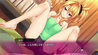 In this hentai game, enjoy a bukkake scene with anime characters.