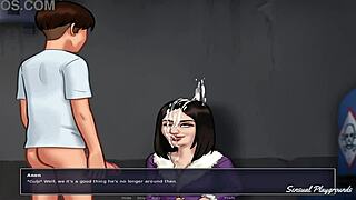 Petite Russian Teen's First Outdoor Sex In Summertime Saga