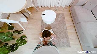 Mina rides monster cock in POV