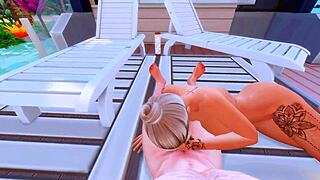 Stepson fucks stepmom in the ass while stepfather watches