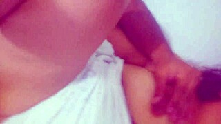 second part with my friend's mom masturbating her tight pussy