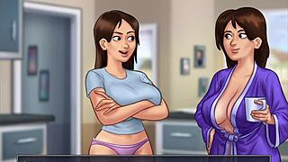 Enjoying Summertime Saga gameplay part 21