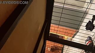 Cuckold POV Wife Fucked In Bed While You're In Cage