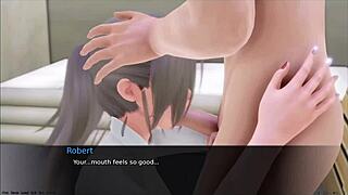 Exploring public sex life in hentai game part one