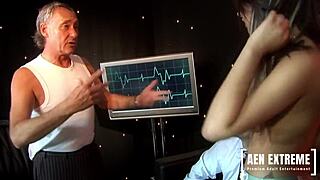 Sexy nurse Katie in threesome with Ben and Steve