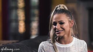 Emma Hix brings Gabbie Carter’s steamy sexual fantasies to life in Girlsway video