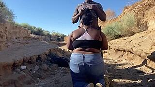 she took me on a date to the desert where we had sloppy hardcore fucking with cumshot on her big bbw ass.
