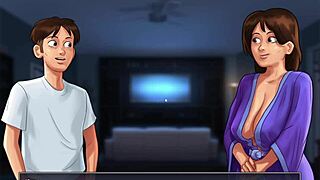 Enjoying Summertime Saga gameplay part 21