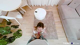 Mina rides monster cock in POV