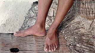 Yuri Gaucho Masturbates on Coqueirinho Beach with Bathers Around