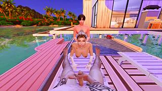 Stepson fucks stepmom in the ass while stepfather watches